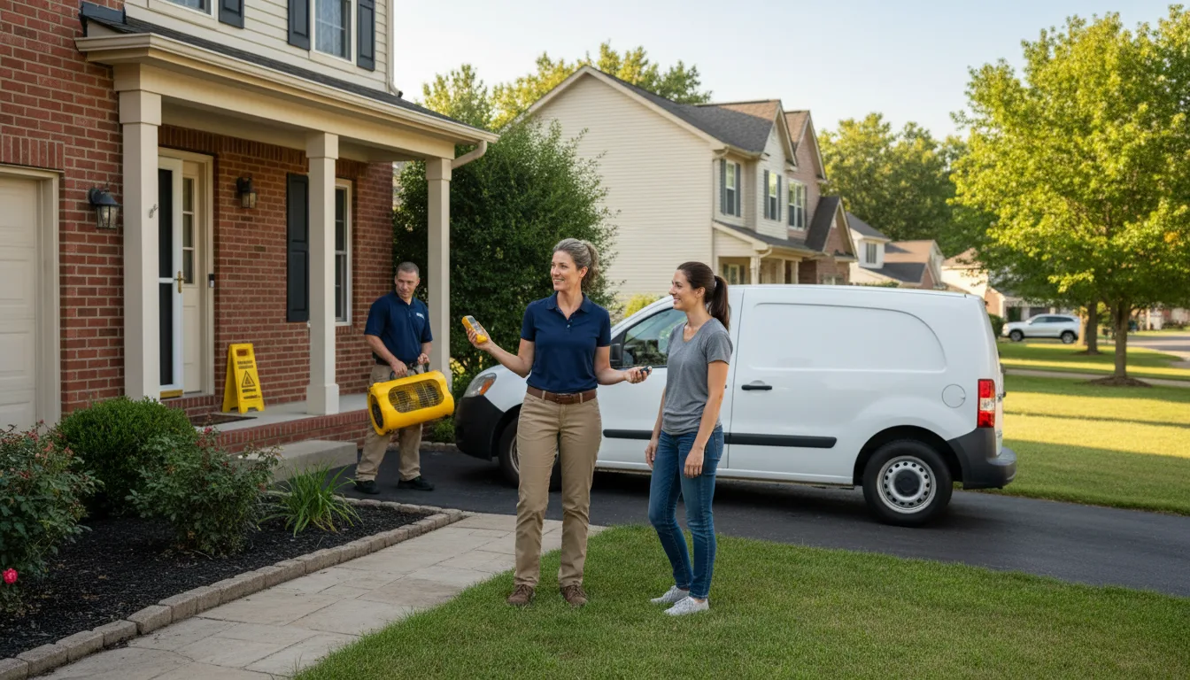 Residential water damage restoration in Sieper, LA